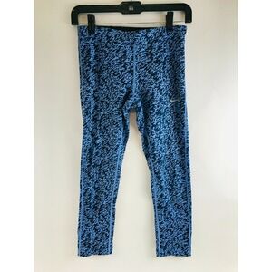 Nike Dri Fit Leggings Women's Size XS Black Blue Yoga Athletic Work Out Pants